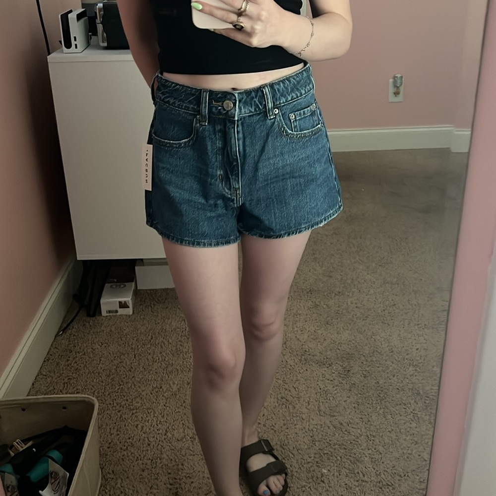 PacSun Blue Jean Shorts with Cut-Off Hem